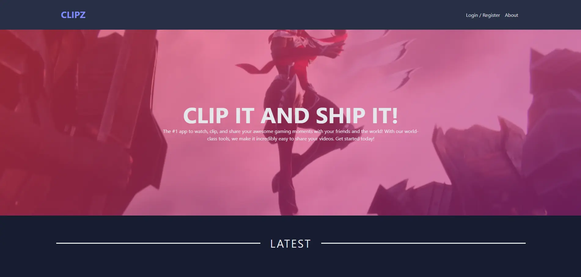 An image of the Clipz 🎮🕹️ project.